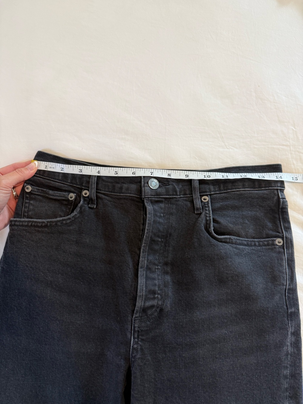 AGOLDE Riley High Rise Straight Crop Jeans 28 - Picture 11 of 13